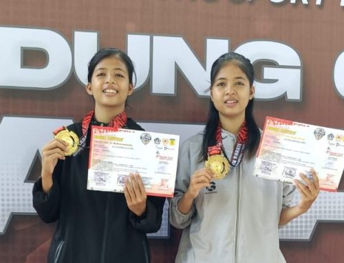 Dua Mahasiswi Prodi Bastrindo FKIP Unram Sabet Gelar pada Turnamen Badung Open Karate International Championship II 2024