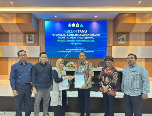 Kuliah Tamu dan Penandatanganan Kerja Sama antara Program Studi Pendidikan Kimia FKIP Universitas Mataram dan PT Nodeem Naturindo Lestari