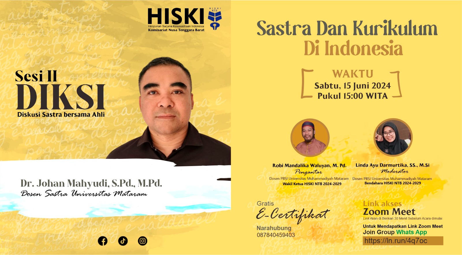 DIKSI SASTRA DAN KURIKULUM DI INDONESIA